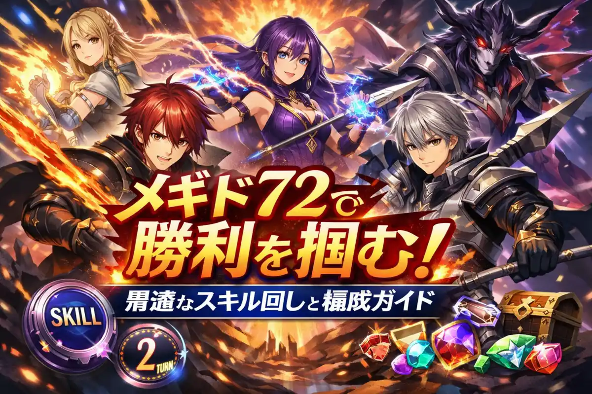 メギド72で勝利を掴む!最適なスキル回しと編成ガイド